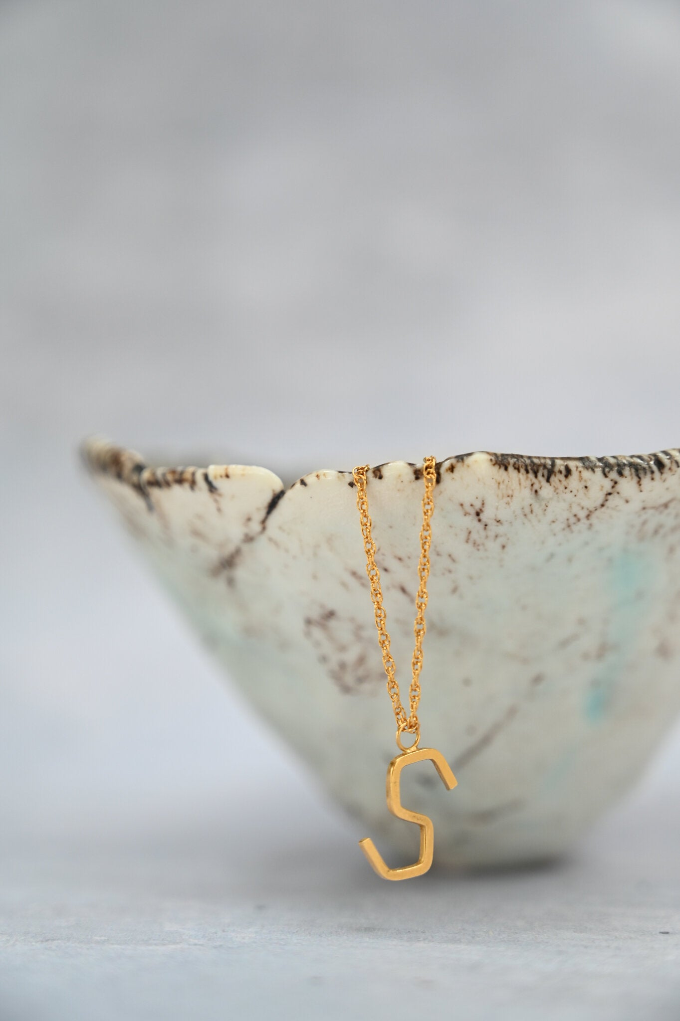 S Necklace,sterling silver, gold, rose gold, rose gold plated, gold plated, bracelet, handmade, handmade jewellery, necklace