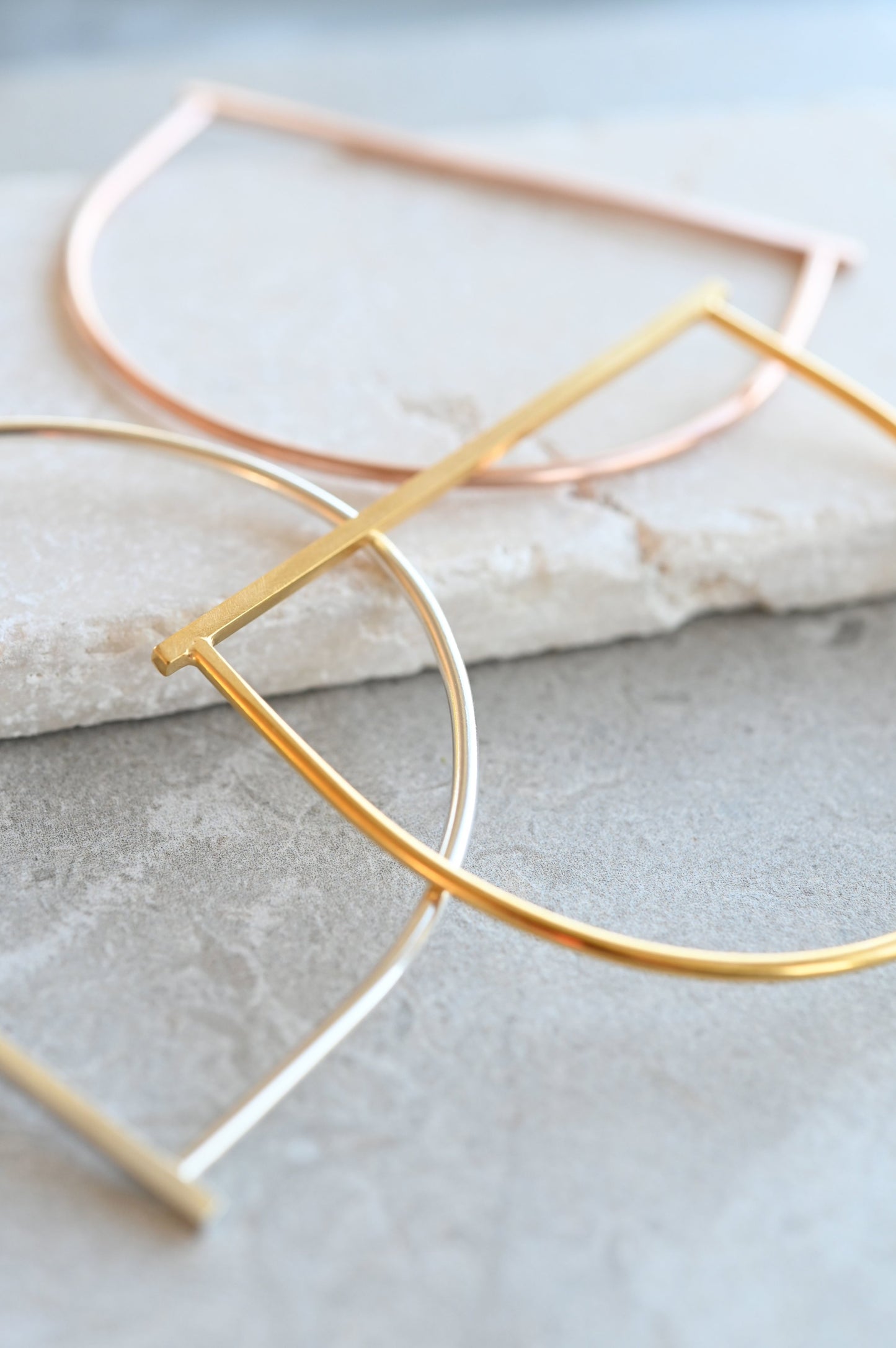 Round & Square Bangle 2mm