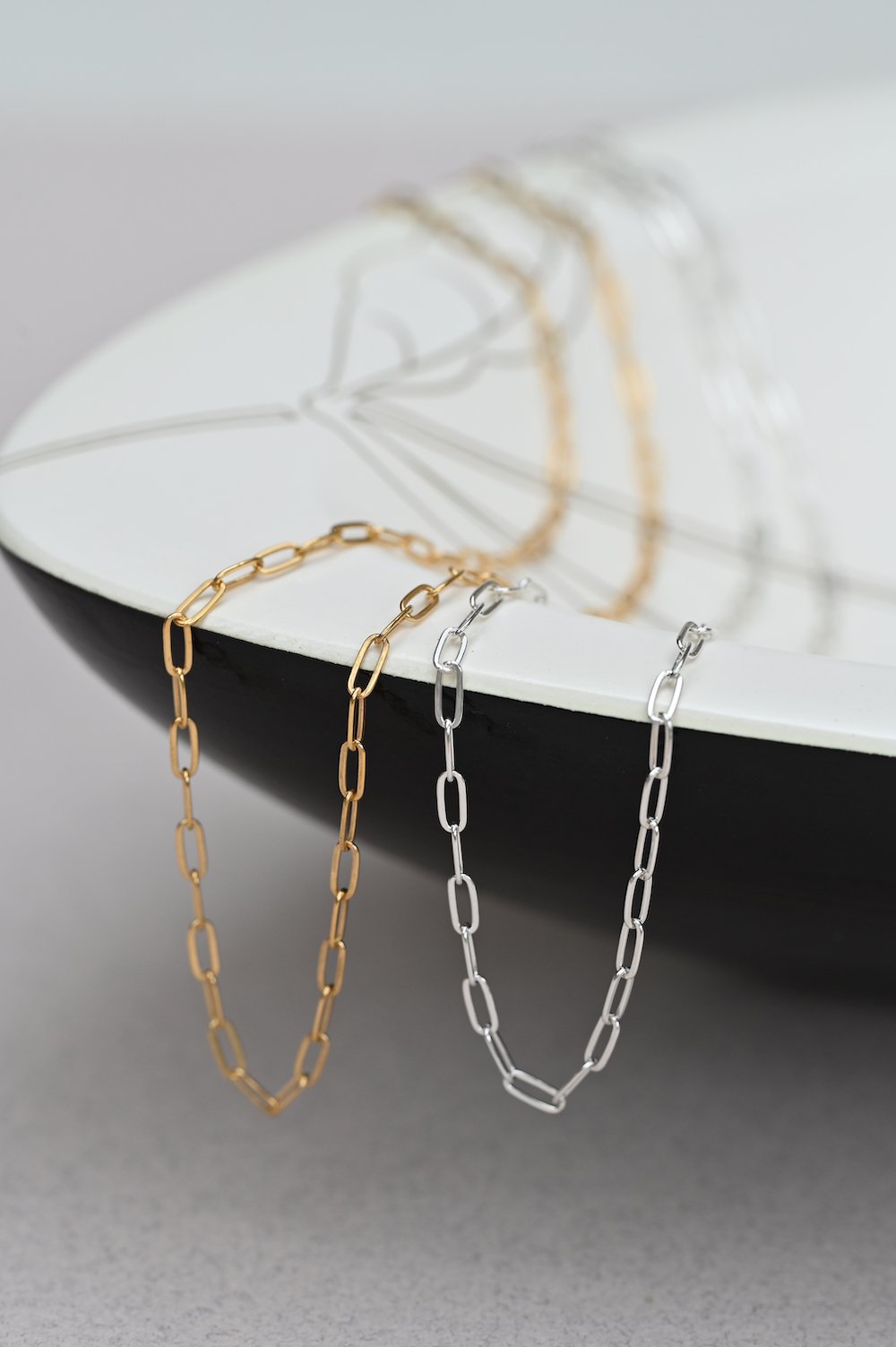 Paperclip Chain,necklace, chain, sterling silver chain, gold vermeil, gold vermeil chain, chain for layering, layering chain, sterling silver, sterling silver necklace, gold vermeil necklace, Paperclip